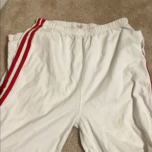 White striped brandy Melville sweatpants